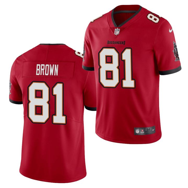 Men Tampa Bay Buccaneers 81 Antonio Brown Nike Red Vapor Limited NFL Jersey